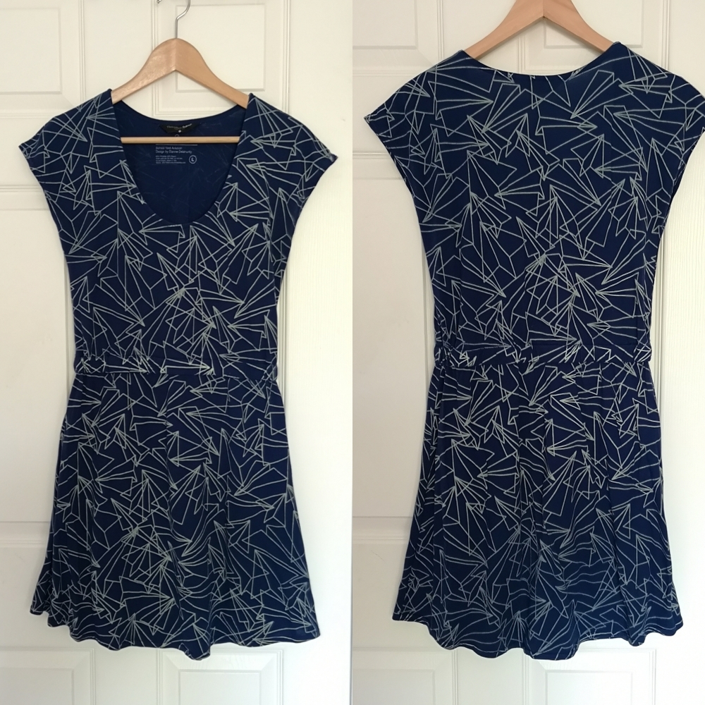 Threadless Paper Planes Print Dress